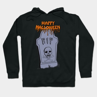 Happy Halloween RIP - orange Hoodie